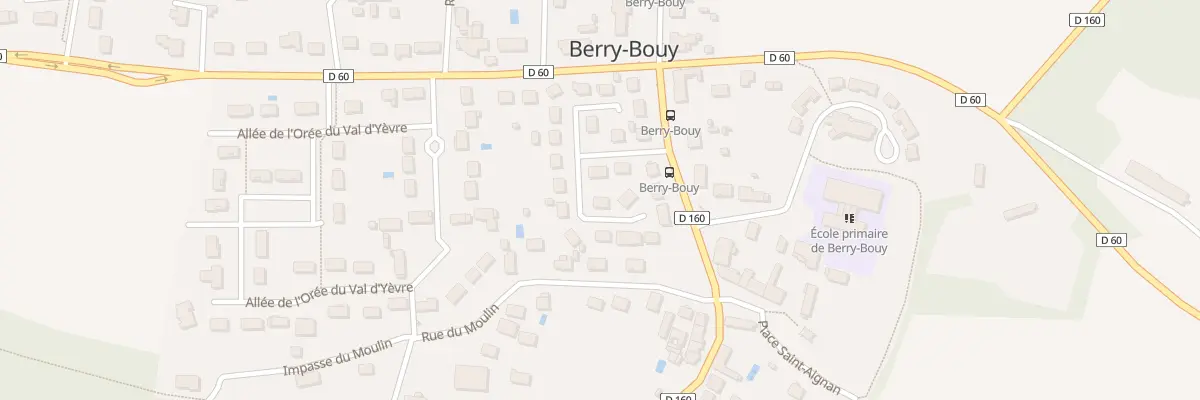 Plan du 7 All des Marronniers à Berry-Bouy