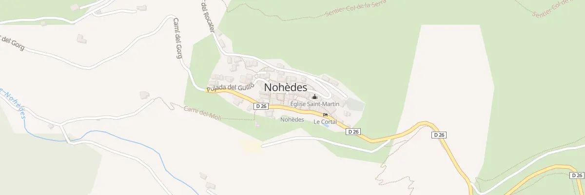 Plan du 34 Le Village à Nohèdes