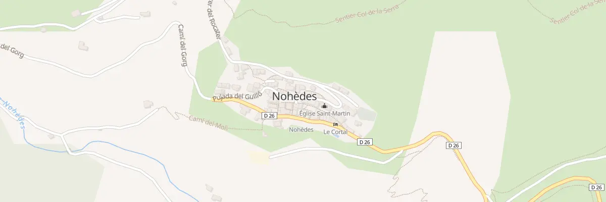 Plan du 33 Le Village à Nohèdes