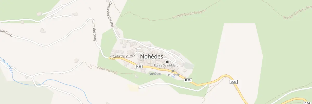 Plan du 1 Camí del gat convidat à Nohèdes