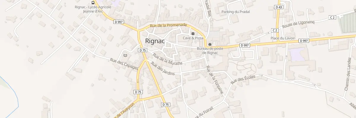 Plan du 24 Rue de la Muraille à Rignac