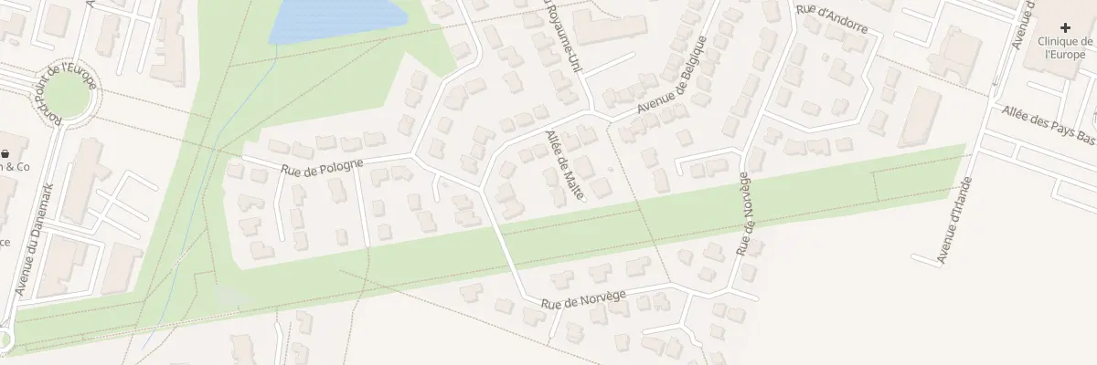 Plan du 2 All Malte à Amiens