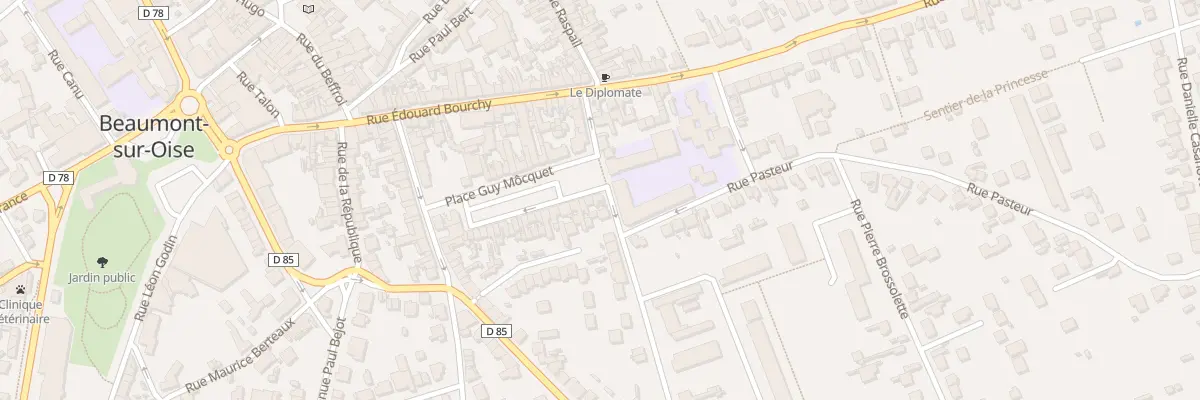 Plan du 10 Rue Gambetta à Beaumont-sur-Oise