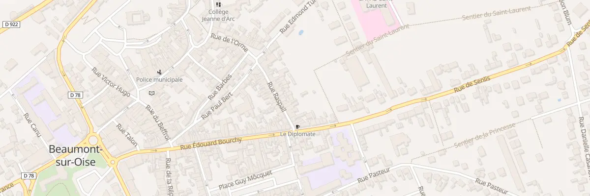 Plan du 23 Rue Raspail à Beaumont-sur-Oise