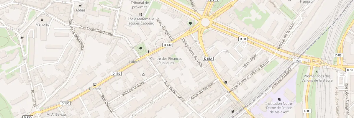 Plan du 50 Rue Raymond Marcheron à Vanves