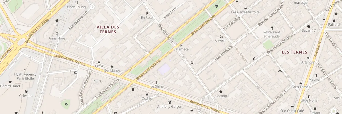 Plan du 219 Bd Pereire à Paris 17e Arrondissement