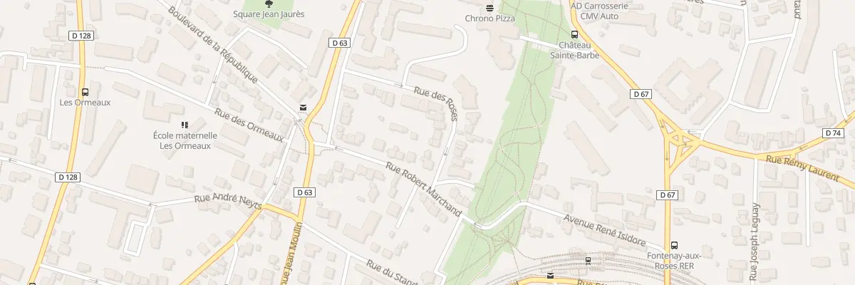Plan du 22 Rue des Roses à Fontenay-aux-Roses