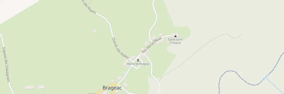 Plan du 6001 Le Bourg à Brageac