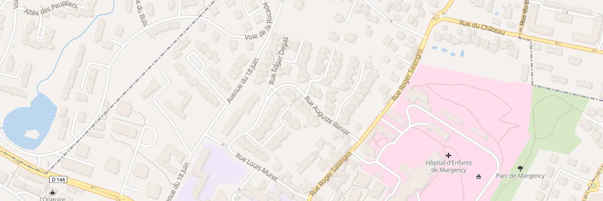 Plan du 33 Rue Jean-Baptiste Corot à Margency