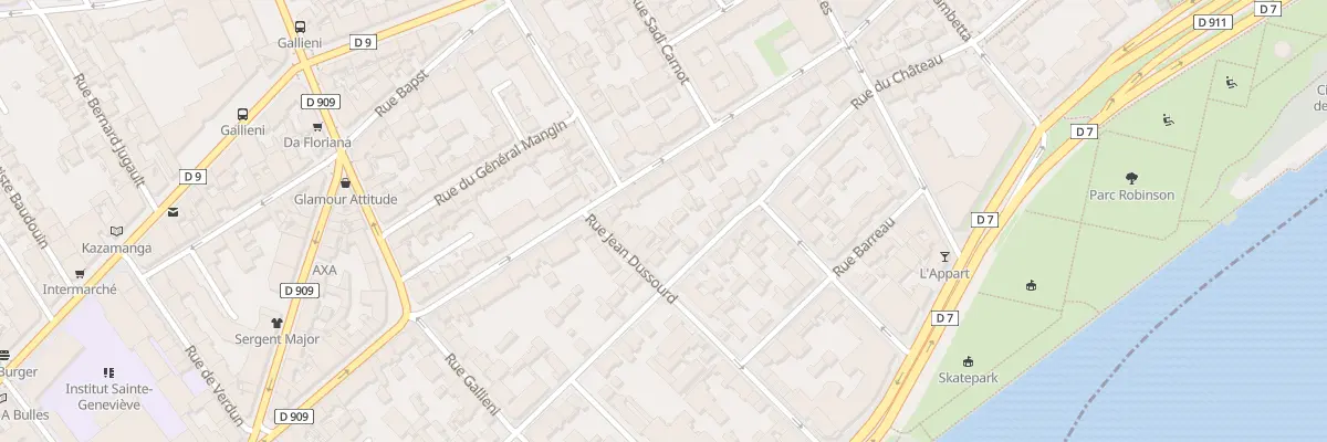 Plan du 55 Rue du Château à Asnières-sur-Seine