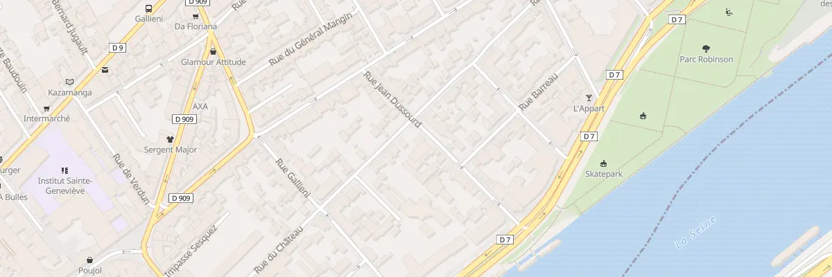 Plan du 38 Rue du Château à Asnières-sur-Seine