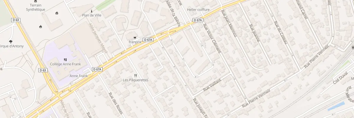 Plan du 7 Rue Joseph Fouriaux à Antony