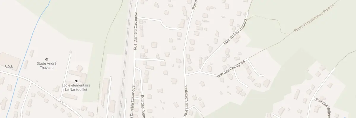 Plan du 95 Rue du Bel Air à Presles