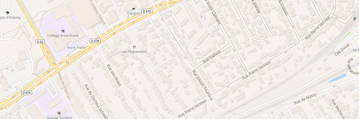 Plan du 24 Rue Joseph Fouriaux à Antony