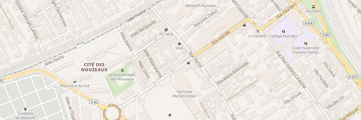 Plan du 32 Rue Avaulée à Malakoff