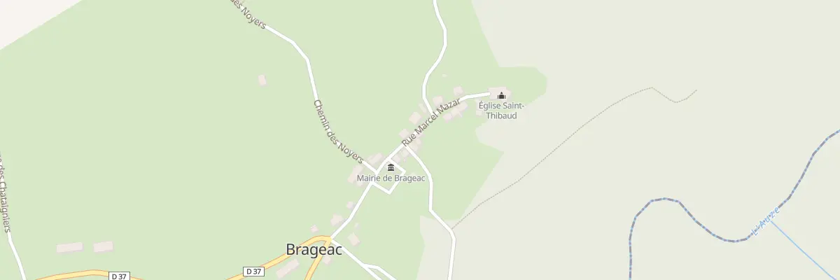 Plan du 5035 Le Bourg à Brageac