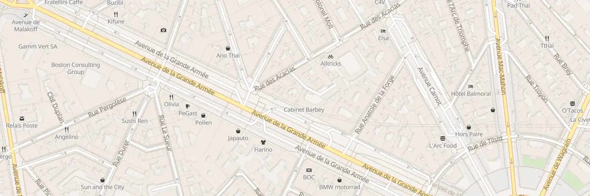 Plan du 30 Av de la Grande Armée à Paris 17e Arrondissement