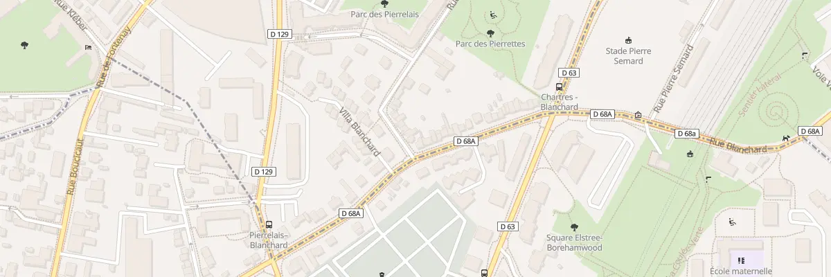 Plan du 2 Rue des Pierrettes à Châtillon