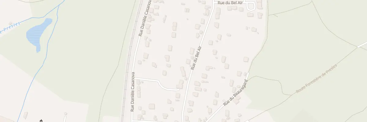 Plan du 23 Rue du Bel Air à Presles