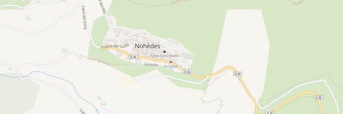 Plan du 5 Le Village à Nohèdes