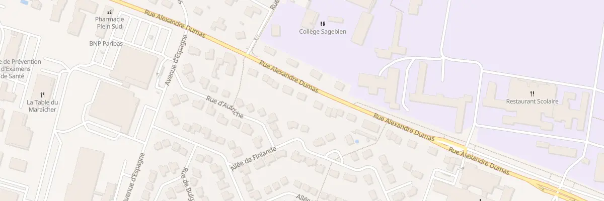 Plan du 89 Rue Alexandre Dumas à Amiens