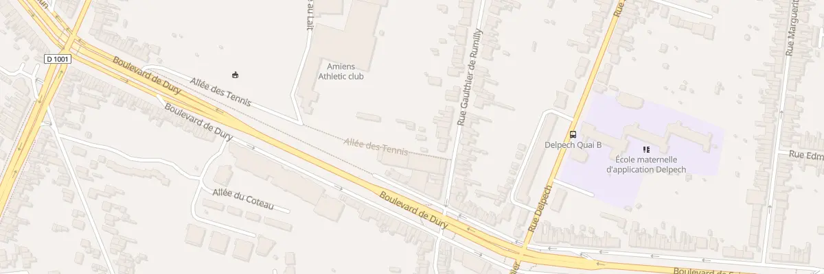 Plan du 298 Rue Gaulthier de Rumilly à Amiens