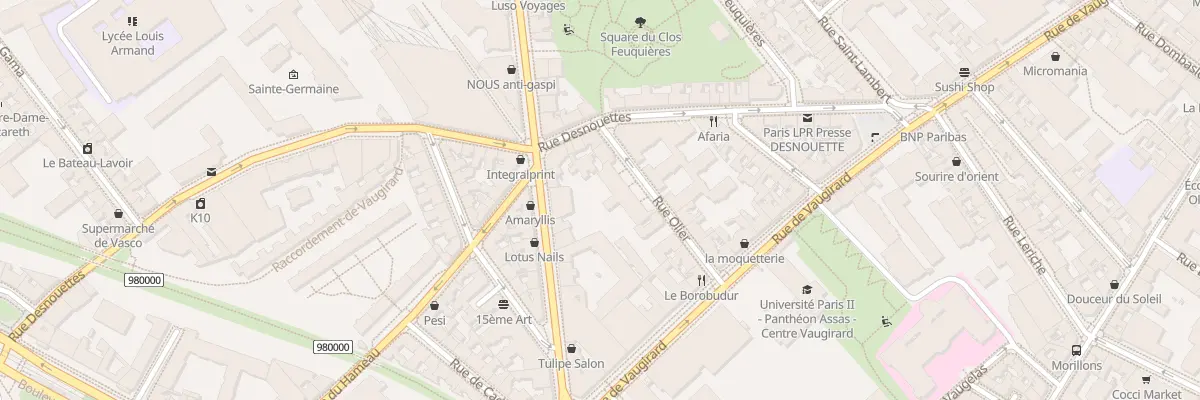 Plan du 10 Rue Olier à Paris 13e Arrondissement