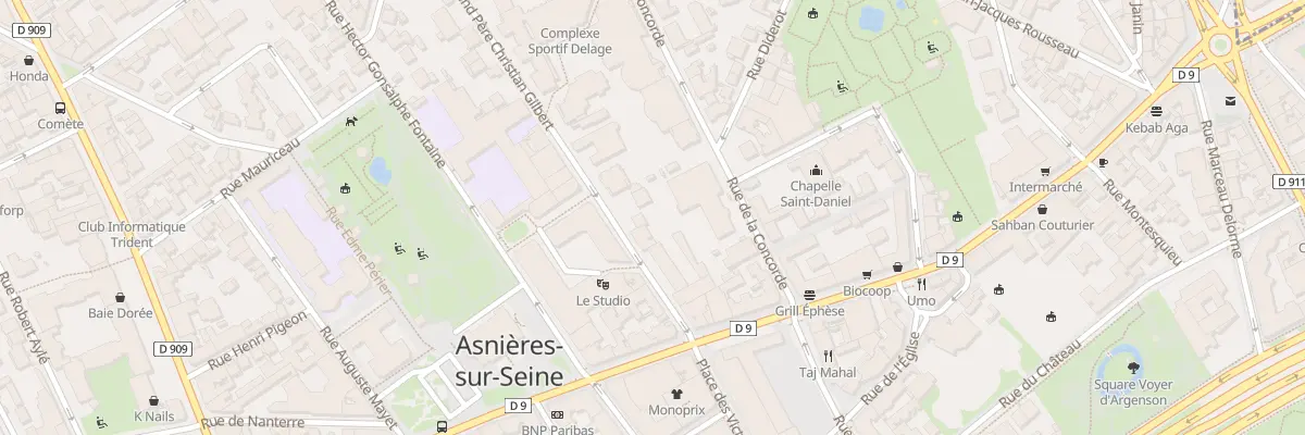 Plan du 8B Rue du R P Ch Gilbert à Asnières-sur-Seine