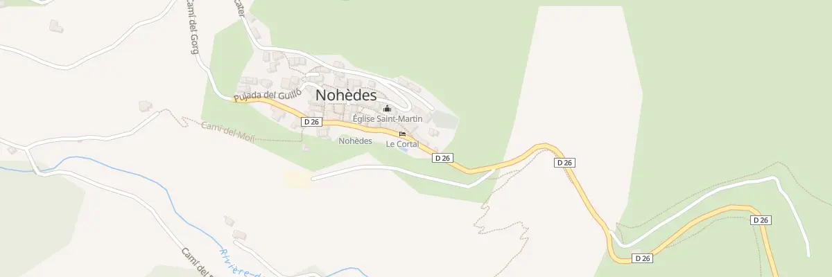 Plan du 51 Le Village à Nohèdes