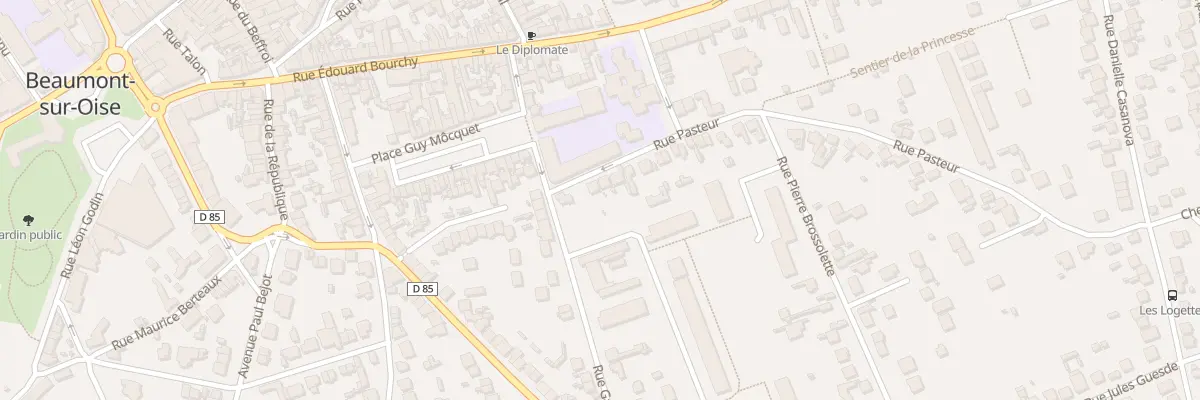 Plan du 2 Rue Pasteur à Beaumont-sur-Oise