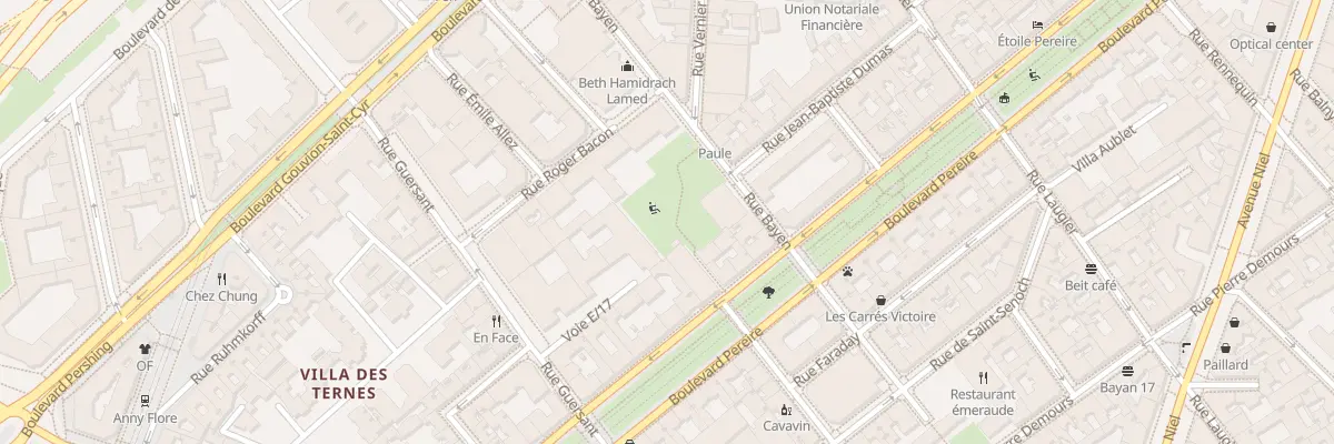 Plan du 53 Rue Bayen à Paris 17e Arrondissement