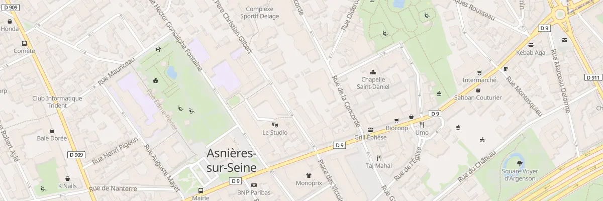 Plan du 8 Rue du R P Ch Gilbert à Asnières-sur-Seine