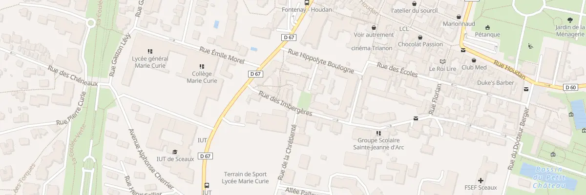Plan du 22 Rue des Imbergères à Sceaux