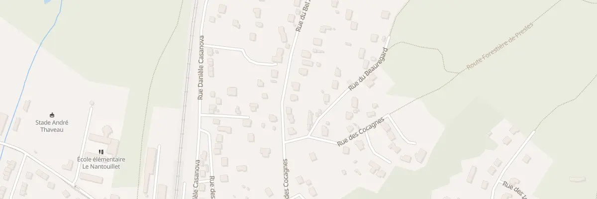 Plan du 8 Rue du Bel Air à Presles