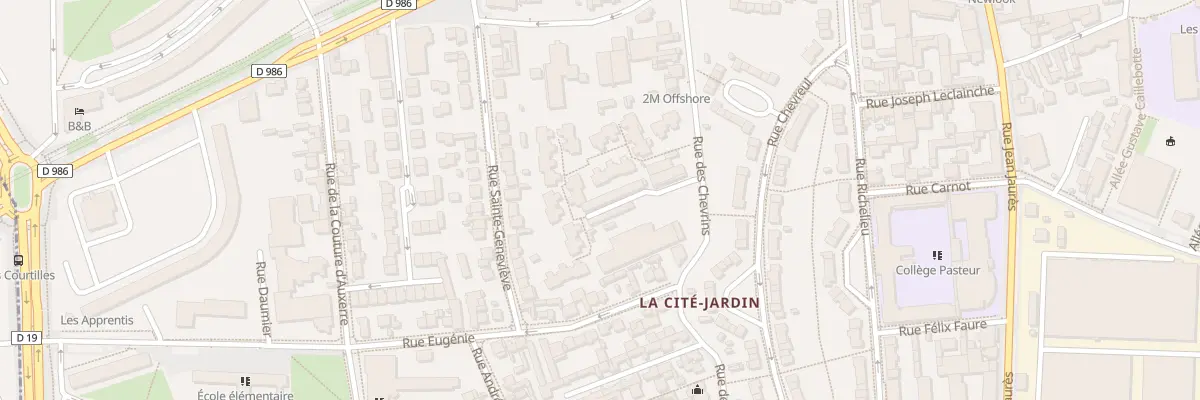 Plan du 38 Che du Pont à Gennevilliers