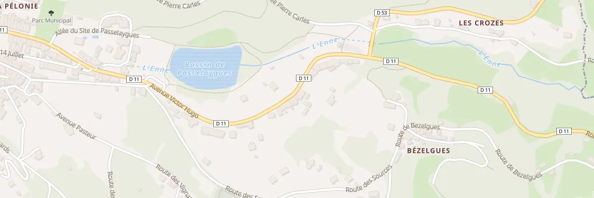 Plan du 280 Av Victor Hugo à Cransac-les-Thermes