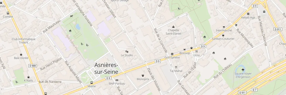 Plan du 6 Rue du R P Ch Gilbert à Asnières-sur-Seine