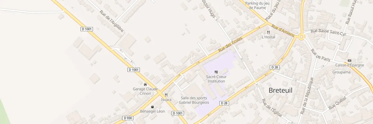 Plan du 40 Rue des Ecoles à Breteuil