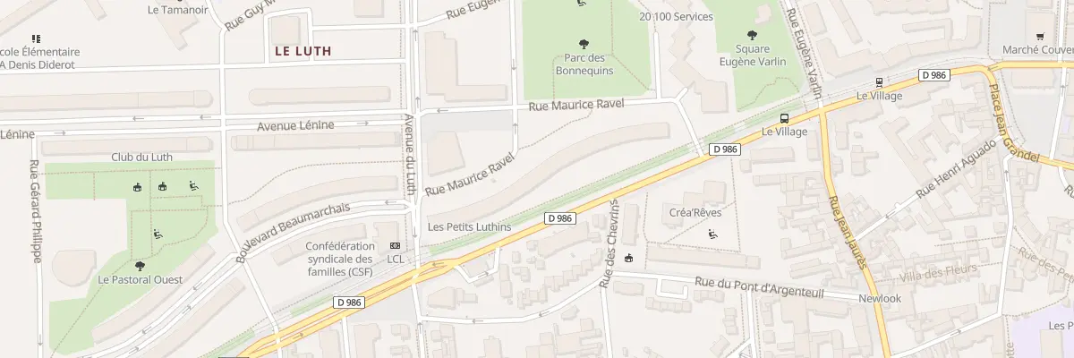 Plan du 6 Rue Maurice Ravel à Gennevilliers