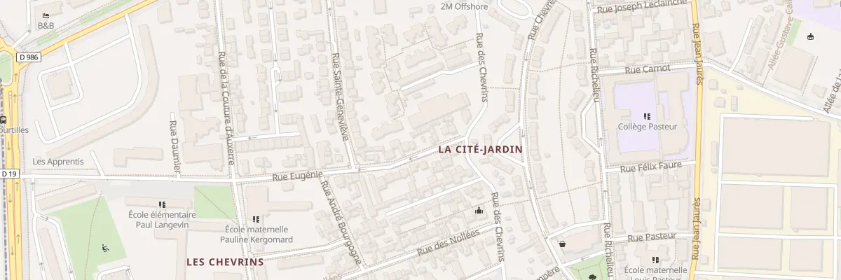 Plan du 12 Rue Eugénie à Gennevilliers