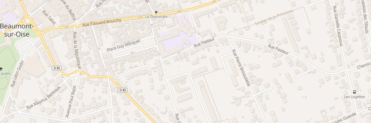 Plan du 6 Rue Pasteur à Beaumont-sur-Oise