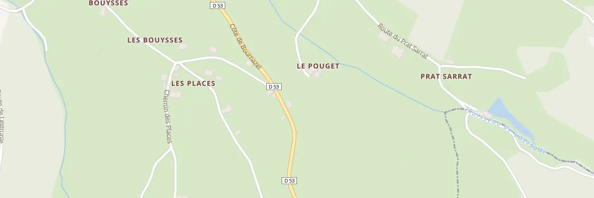 Plan du 5437 Le Pouget à Auzits