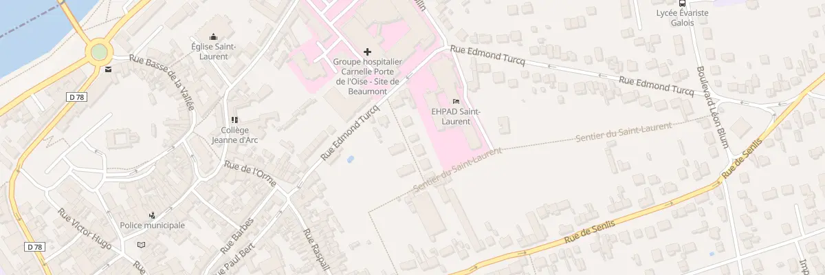 Plan du 12 Rue Edmond Turcq à Beaumont-sur-Oise