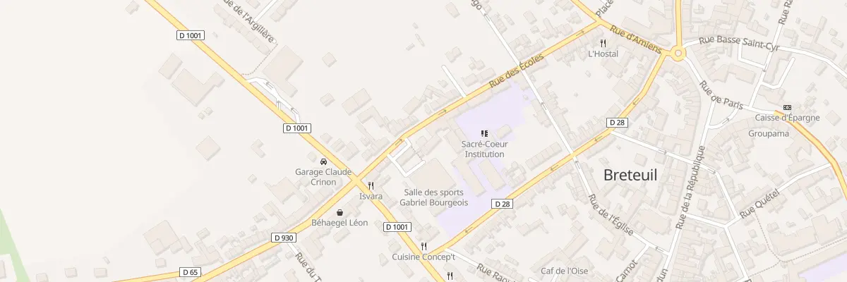 Plan du 27 Rue des Ecoles à Breteuil