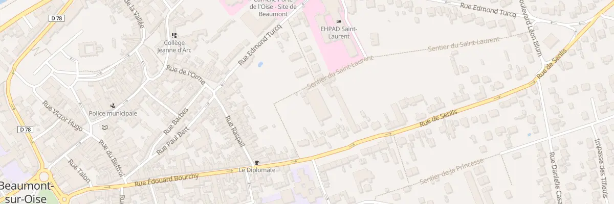 Plan du 9001 Sen Saint Laurent à Beaumont-sur-Oise