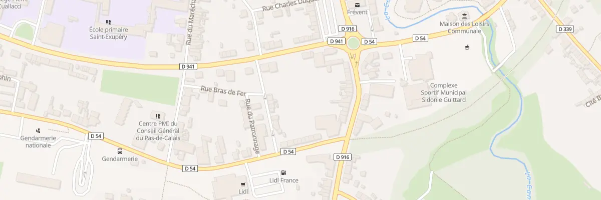 Plan du 54 Rue de Doullens à Frévent