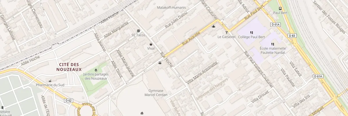 Plan du 27 Rue Avaulée à Malakoff