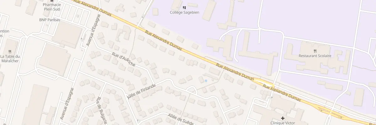 Plan du 85 Rue Alexandre Dumas à Amiens