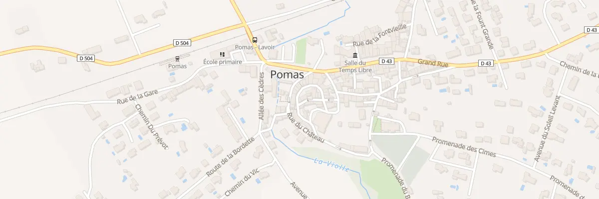 Plan du 112 Le Village à Pomas