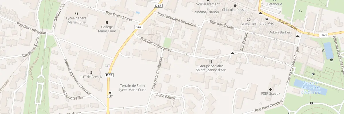 Plan du 39 Rue des Imbergères à Sceaux